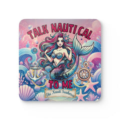 Mermaid Talk Nautical Bar Coaster
