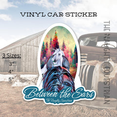 Unicorn Between the Ears Series Sticker, Vinyl Car Decal