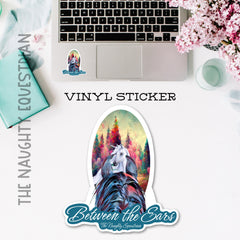 Unicorn Between the Ears Series Sticker, Laptop Sticker, Western Vinyl Decal