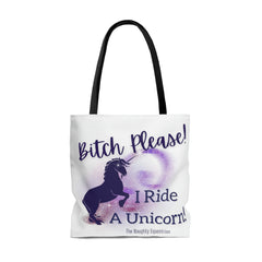 The Naughty Equestrian I Ride A Unicorn Tote Bag, Horse Tote, Equestrian Riding Bag, Horse Lover Gift