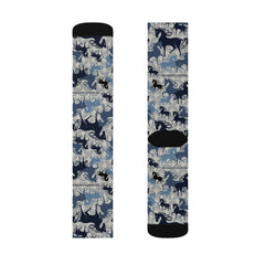 Atomic Horse Navy Socks