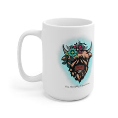 The Naughty Equestrian Highland Cow Coffee Mug