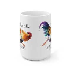 The Naughty Equestrian Don't Be a Pecker Funny Farm Animal Mug