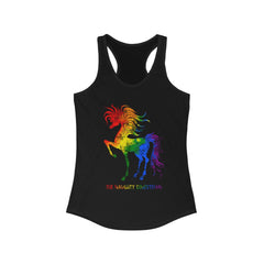 The Naughty Equestrian Rainbow Horse Tank Top