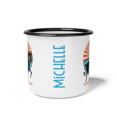 Custom Horse Mug, Enamel Horse Coffee Cup - The Naughty Equestrian