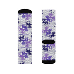 Fancy Horse Purple Socks