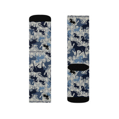 Atomic Horse Navy Socks