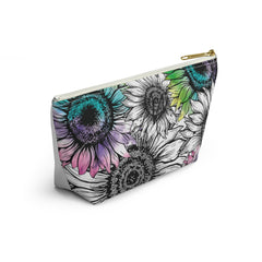 Watercolor Sunflower Horse Makeup Bag - The Naughty Equestrian