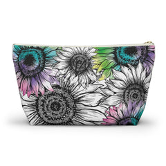 The Naughty Equestrian Watercolor Sunflower Horse Makeup Bag
