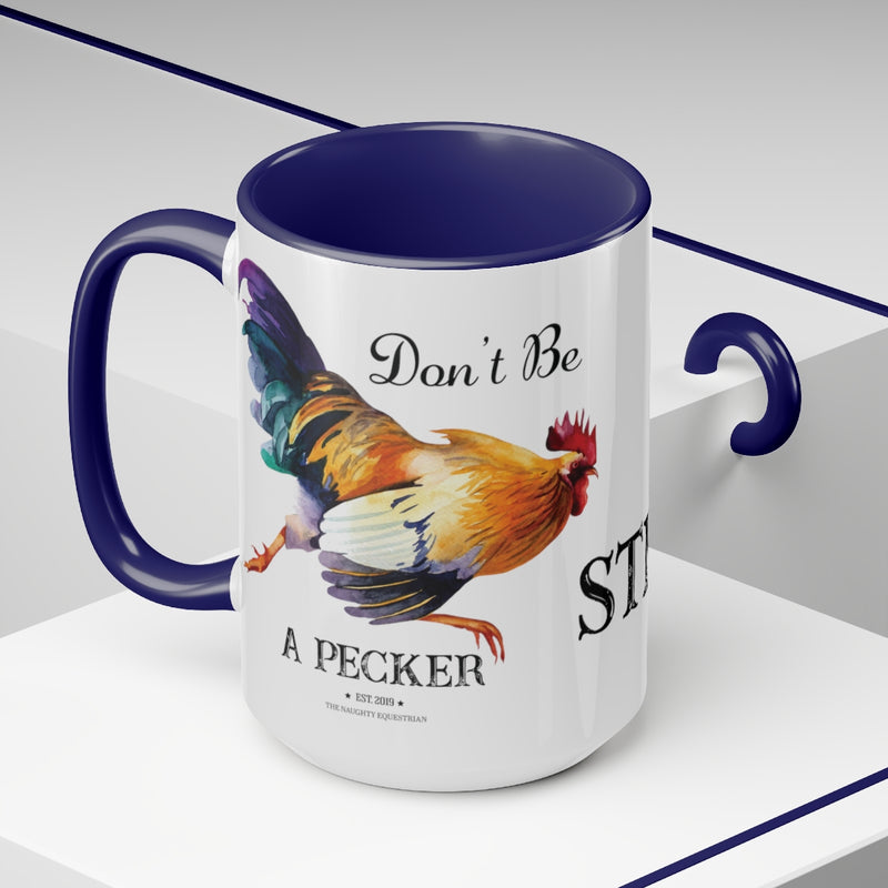 Custom Rooster Mug, Personalized Mug - The Naughty Equestrian