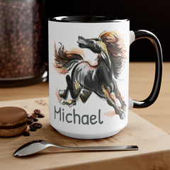 Custom Horse Mug, Horse Coffee Mug - The Naughty Equestrian