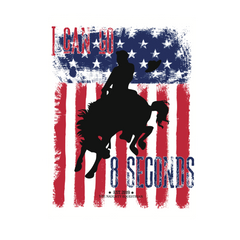 The Naughty Equestrian Wholesale Supplier, 8 Seconds Rodeo Horse Sticker