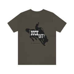 The Naughty Equestrian Buck Off Horse Western Graphic Tee