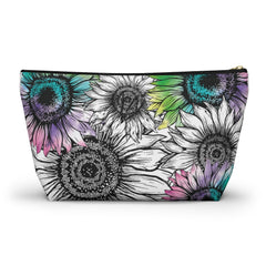 Watercolor Sunflower Horse Makeup Bag - The Naughty Equestrian