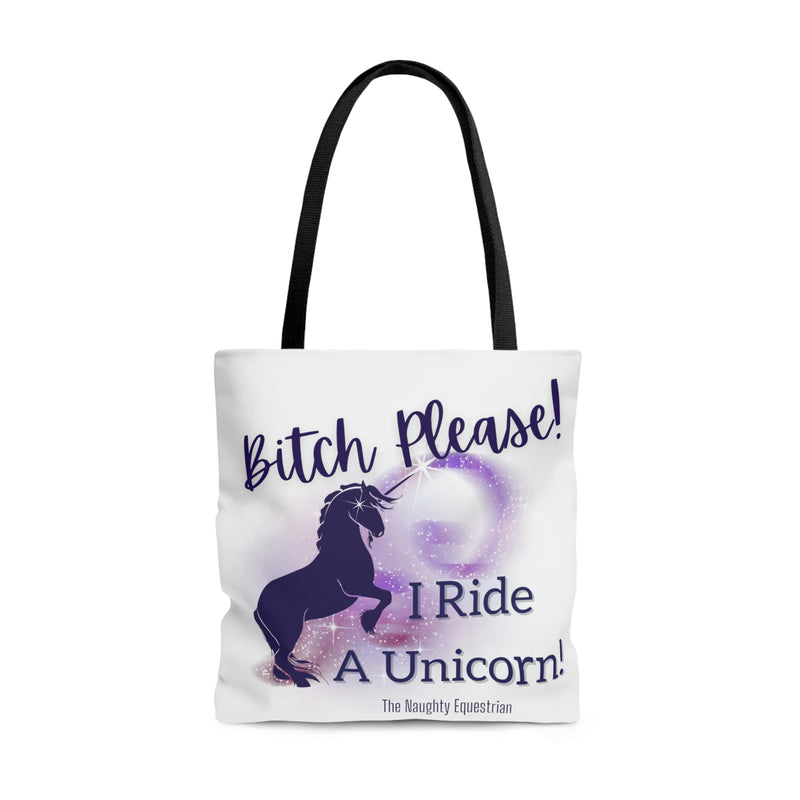 The Naughty Equestrian I Ride A Unicorn Tote Bag, Horse Tote, Equestrian Riding Bag, Horse Lover Gift