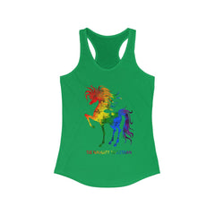 The Naughty Equestrian Rainbow Horse Tank Top