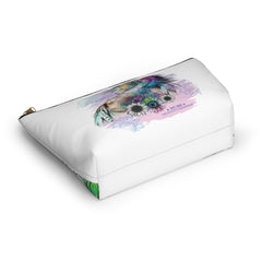 The Naughty Equestrian Watercolor Sunflower Horse Makeup Bag