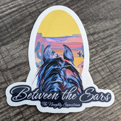 Desert Between the Ears Series Sticker, Laptop Sticker, Western Vinyl Decal