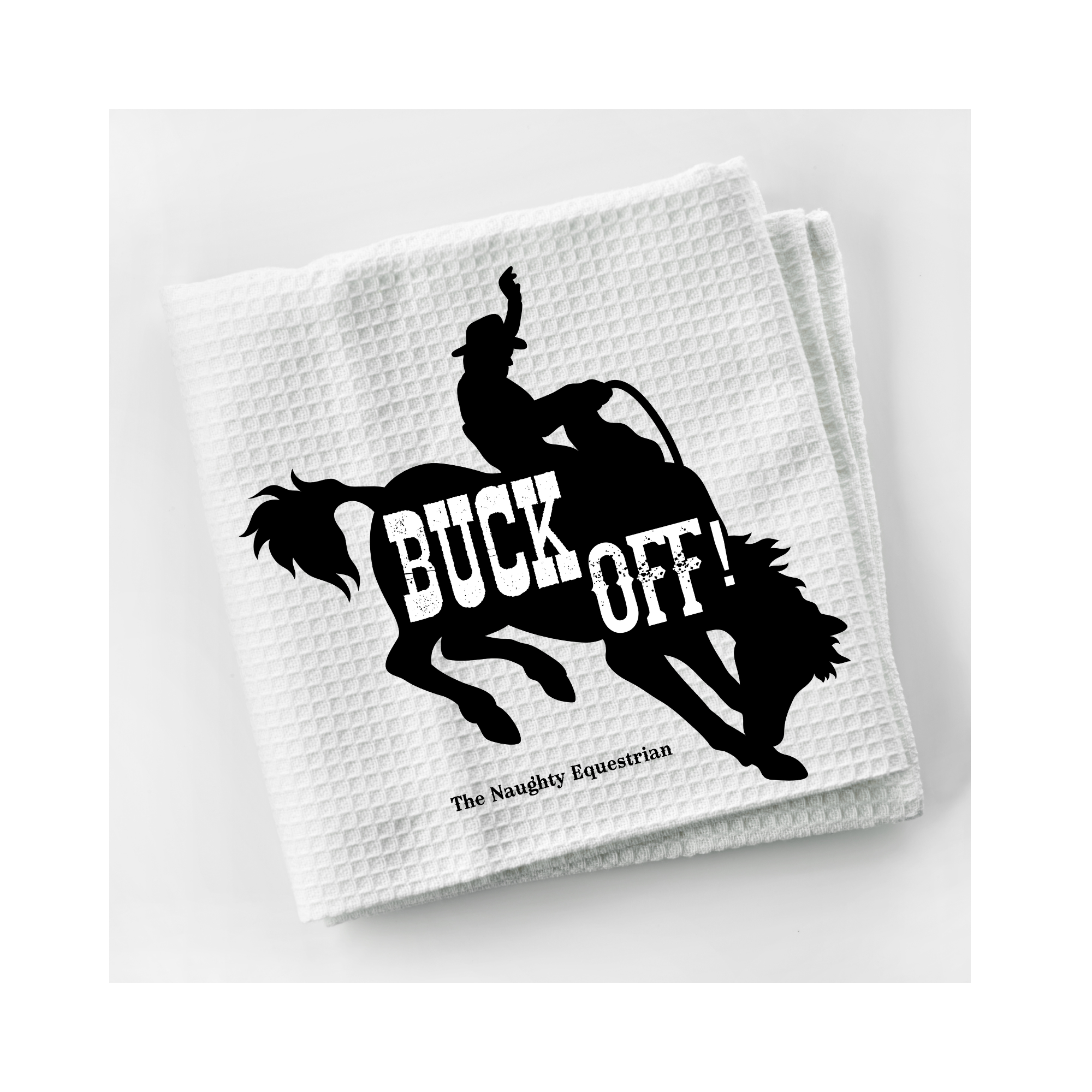 The Naughty Equestrian Wholesale Boutique Supplier Bucking Bronco Western Kitchen Towel