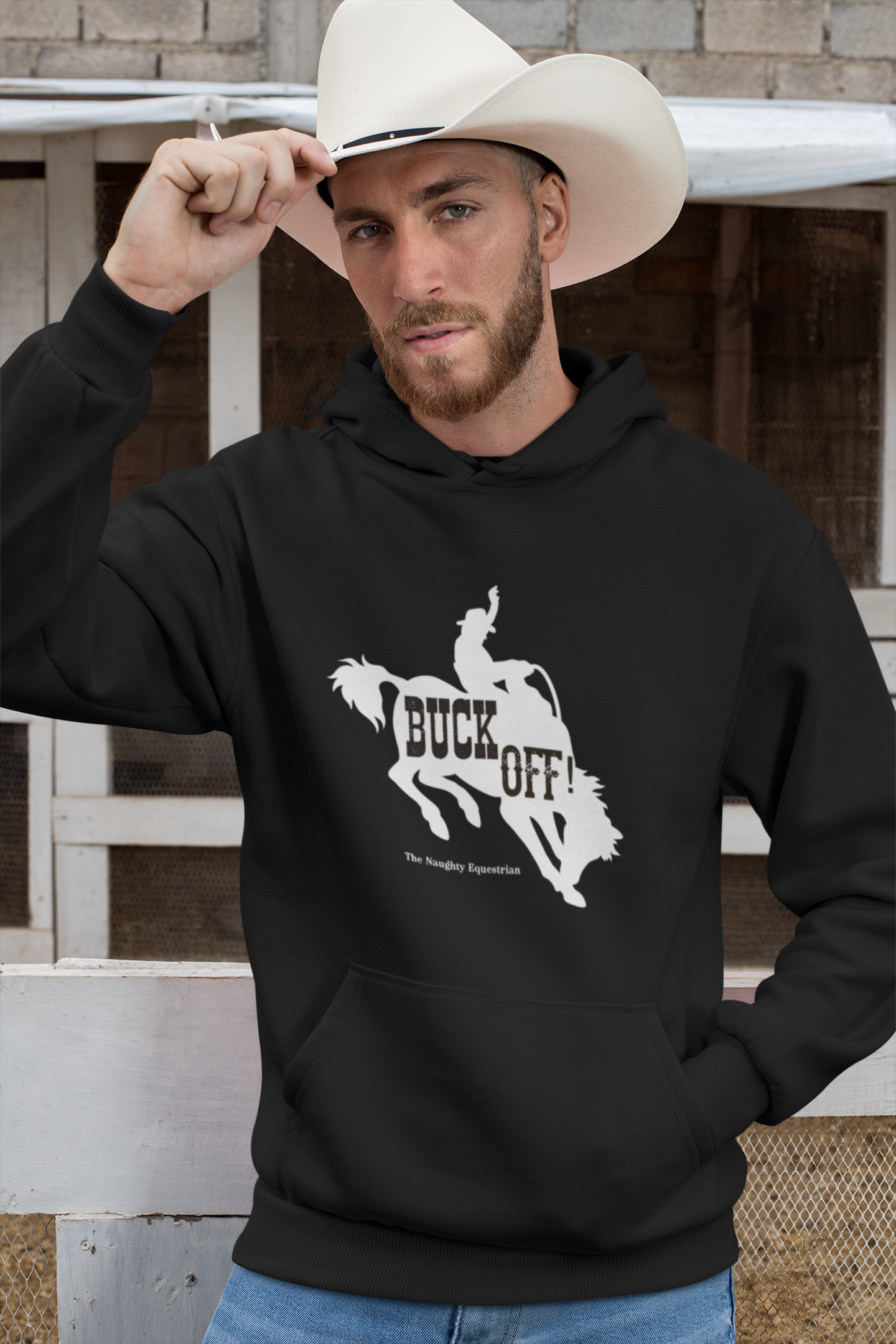 Buck Off Western Horse Hooded Sweatshirt - The Naughty Equestrian