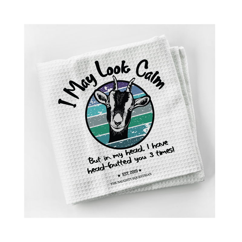 The Naughty Equestrian Wholesale Supplier Goat Lovers Kitchen Towel 