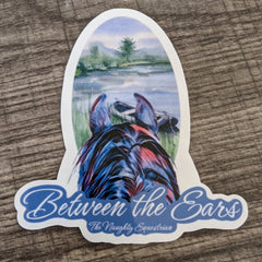 Lake Between the Ears Series Sticker, Laptop Sticker, Western Vinyl Decal