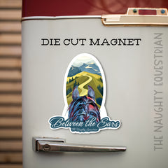 Trail Riding Between the Ears Series Refrigerator Magnet, Western Magnet