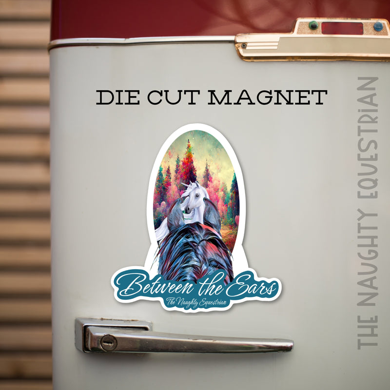 Unicorn Between the Ears Series Refrigerator Magnet, Western Magnet