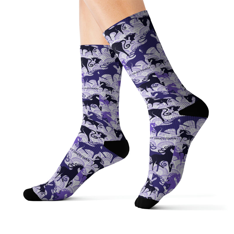 Atomic Horse Purple Socks