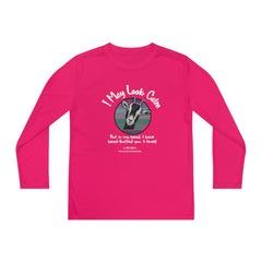 The Naughty Equestrian Funny Goat Youth Long Sleeve Tee