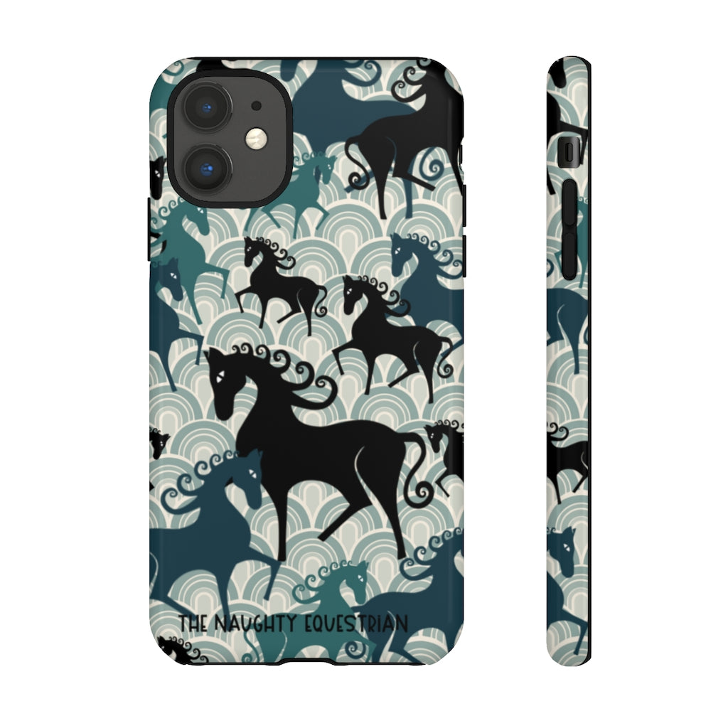 The Naughty Equestrian Atomic Horse iPhone Tough Case