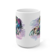 Watercolor Sunflower Horse  Coffee Mug - The Naughty Equestrian