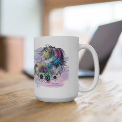Watercolor Sunflower Horse  Coffee Mug - The Naughty Equestrian