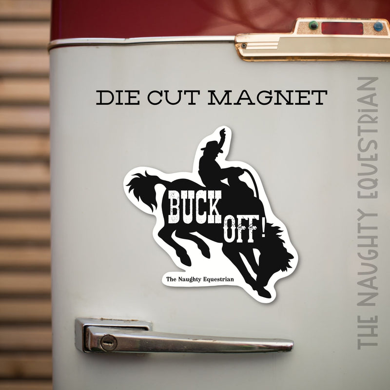 Bucking Bronco Magnet, Buck Off Magnet, Rodeo Horse Die Cut Magnet, Cowboy Laptop Magnet, Fridge Magnet, Refrigerator Magnet