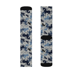 Atomic Horse Navy Socks