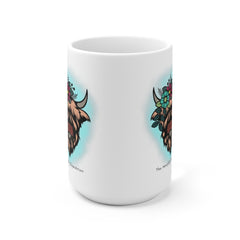 The Naughty Equestrian Highland Cow Coffee Mug