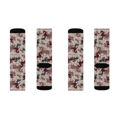 Atomic Horse Maroon Socks