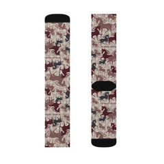 Atomic Horse Maroon Socks