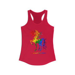 The Naughty Equestrian Rainbow Horse Tank Top