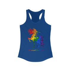The Naughty Equestrian Rainbow Horse Tank Top