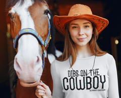 Dibs On The Cowboy Long Sleeve Tee